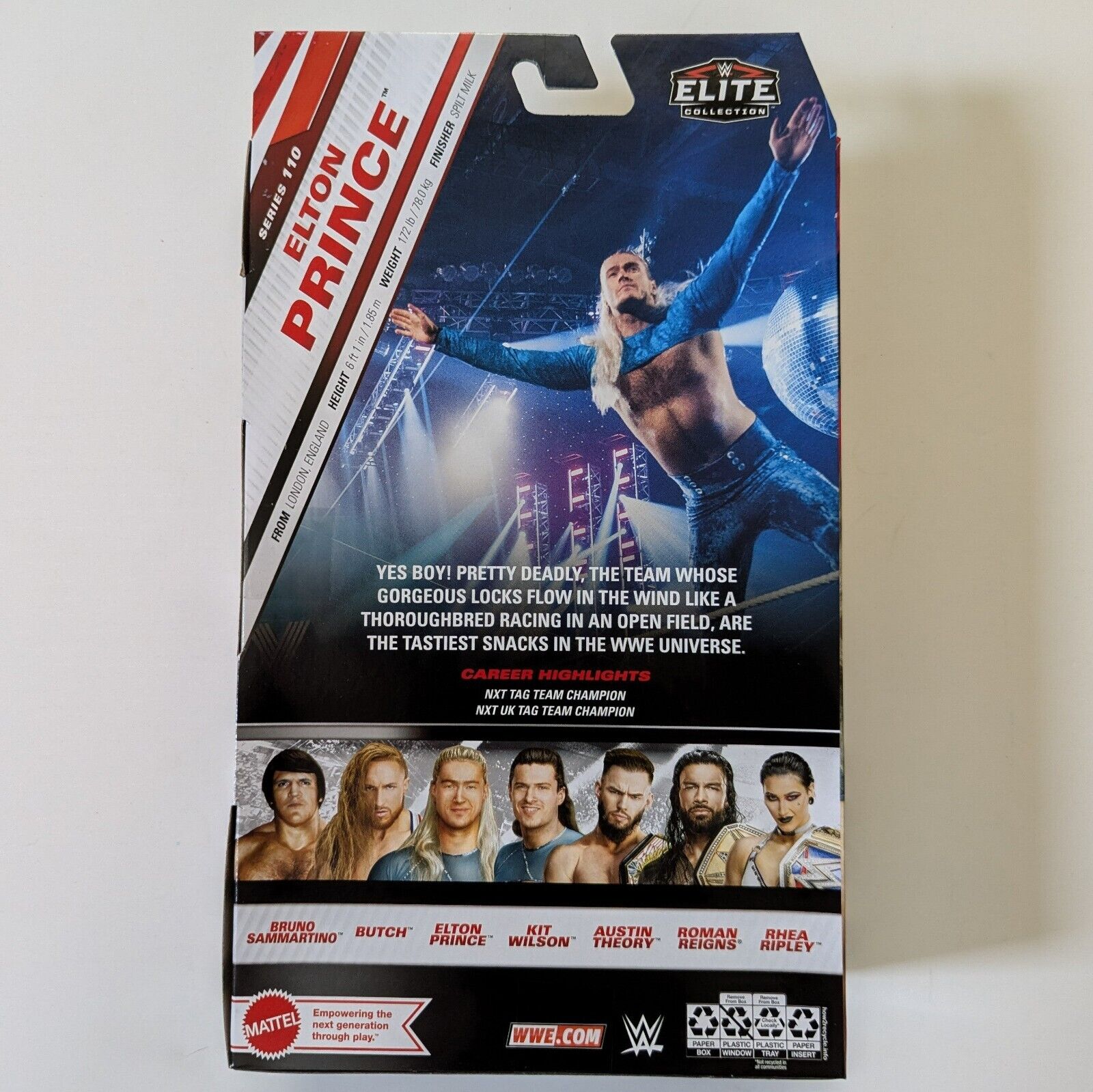 Mattel WWE Elite Series 110 Elton Prince Action Figure - 6 Inch Collectible With 25 Points Of Articulation