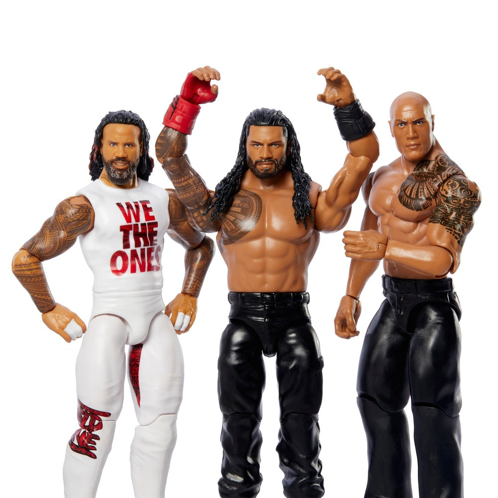 2025 WWE Mattel Main Event Series 3-Pack: Jimmy Uso, The Rock