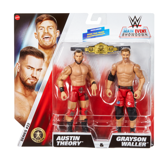 2025 WWE Mattel Main Event Showdown Series 22 Austin Theory & Grayson Waller