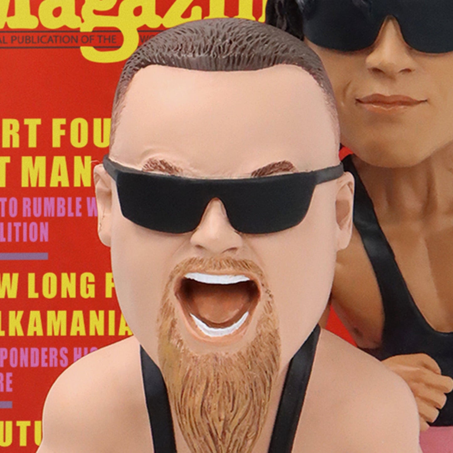 2025 WWE FOCO Magazine Collection Bobblehead "Hart Foundation'" Bret "Hit Man" Hart & Jim "The Anvil" Neidhart