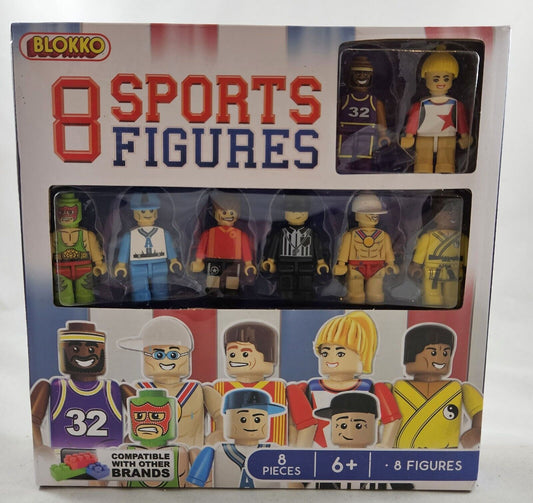 2018 Anker Play Blokko 8 Sports Figures, Including Fury, The Most Feared Wrestler In the Ring!
