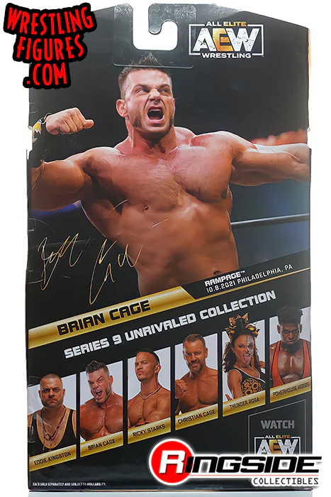 2022 AEW Jazwares Unrivaled Collection Series 9 #74 Brian Cage