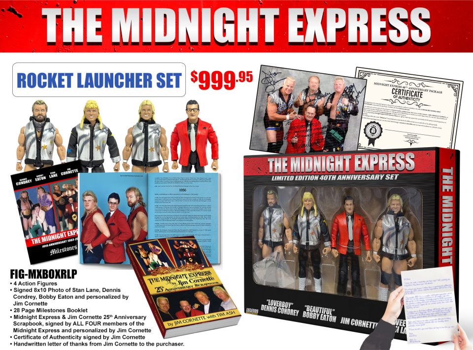 2023 FTC Legends of Professional Wrestling [Modern] Midnight Express Rocket Launcher Boxed Set