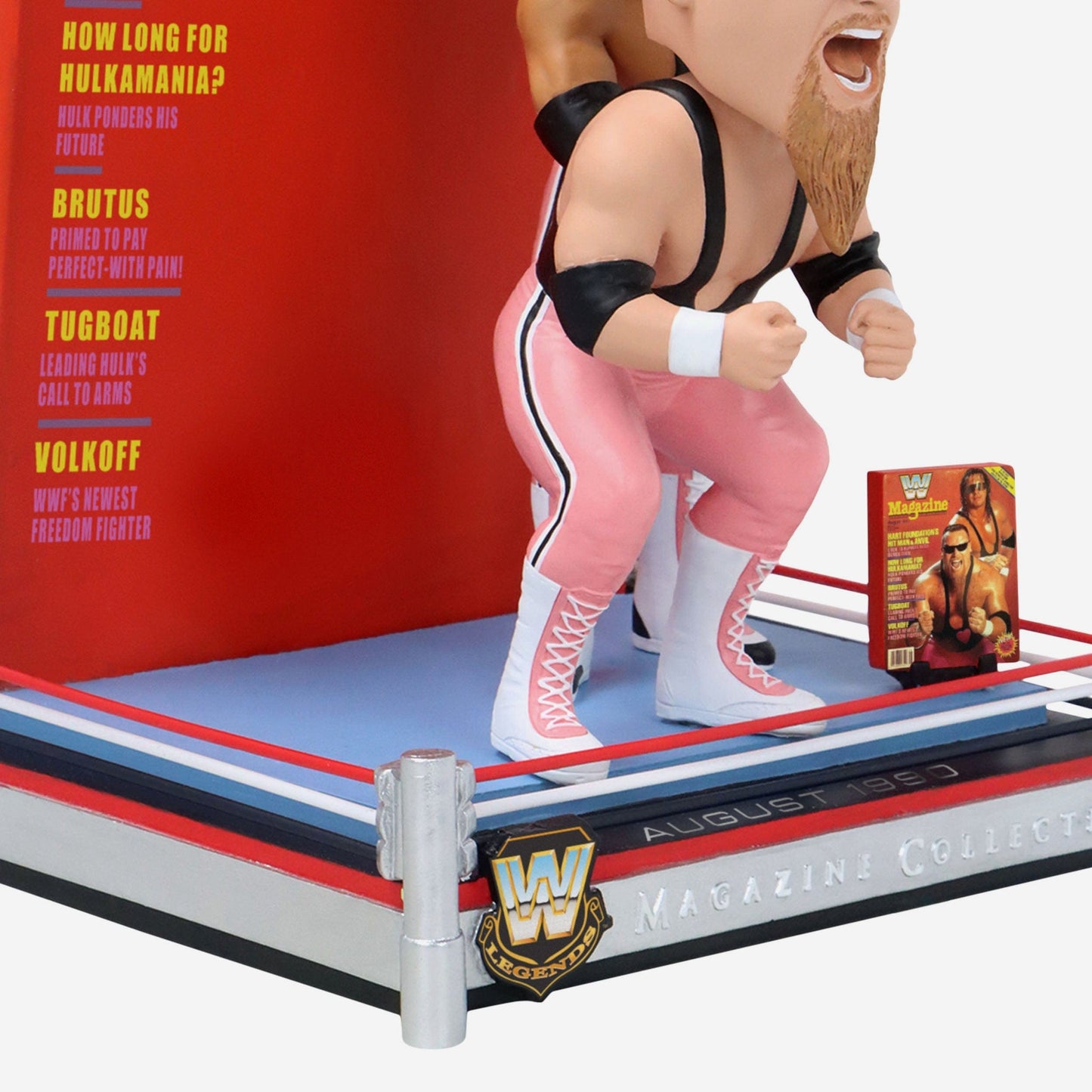 2025 WWE FOCO Magazine Collection Bobblehead "Hart Foundation'" Bret "Hit Man" Hart & Jim "The Anvil" Neidhart