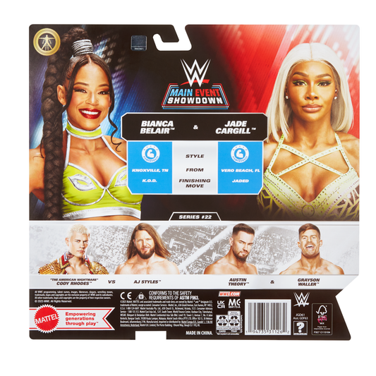 2025 WWE Mattel Main Event Showdown Series 22 Bianca Belair & Jade Cargill