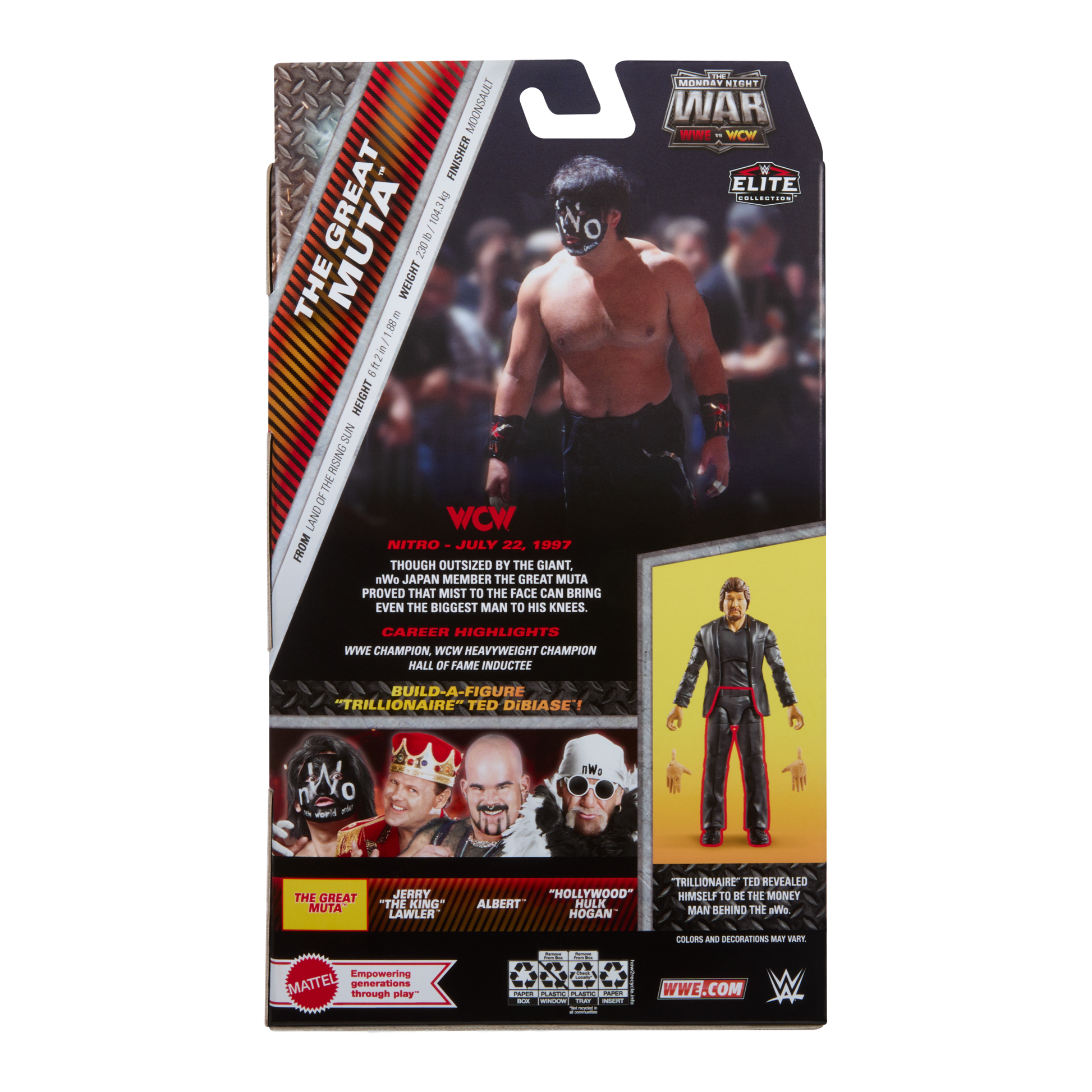 WWE Elite Ultimate Great Muta グレート・ムタ Amazon.com: Mattel WWE Elite Ultimate Great Muta グレート・ムタ Amazon.com: Mattel