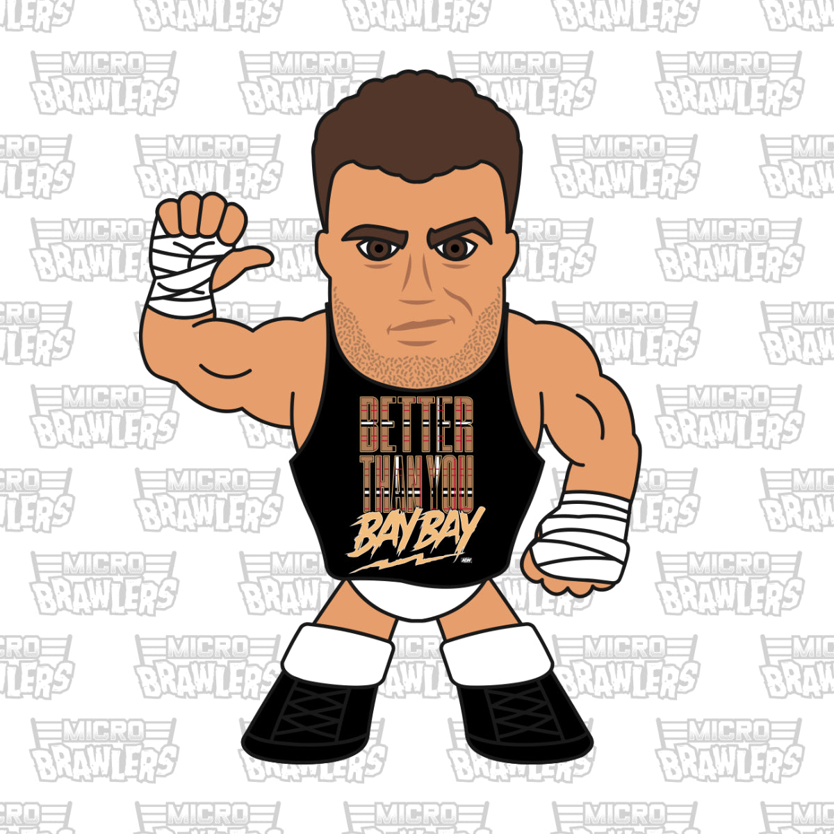 The Hardys AEW Micro Brawler Tag Team 2-Pack Art Character T-shirt - Binteez