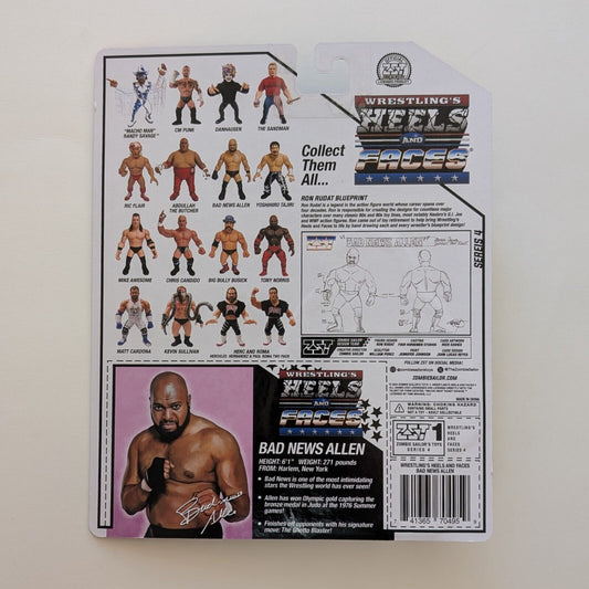 2025 Zombie Sailor's Toys Wrestling's Heels & Faces Series 4 Bad News Allen [Bad News Brown]