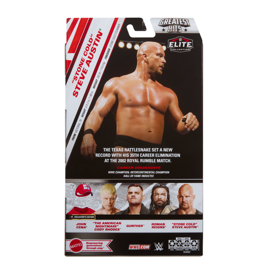 2025 WWE Mattel Elite Collection Greatest Hits Series 8 "Stone Cold" Steve Austin