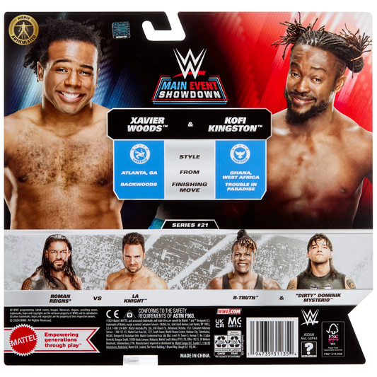2025 WWE Mattel Main Event Showdown Series 21 Xavier Woods & Kofi Kingston