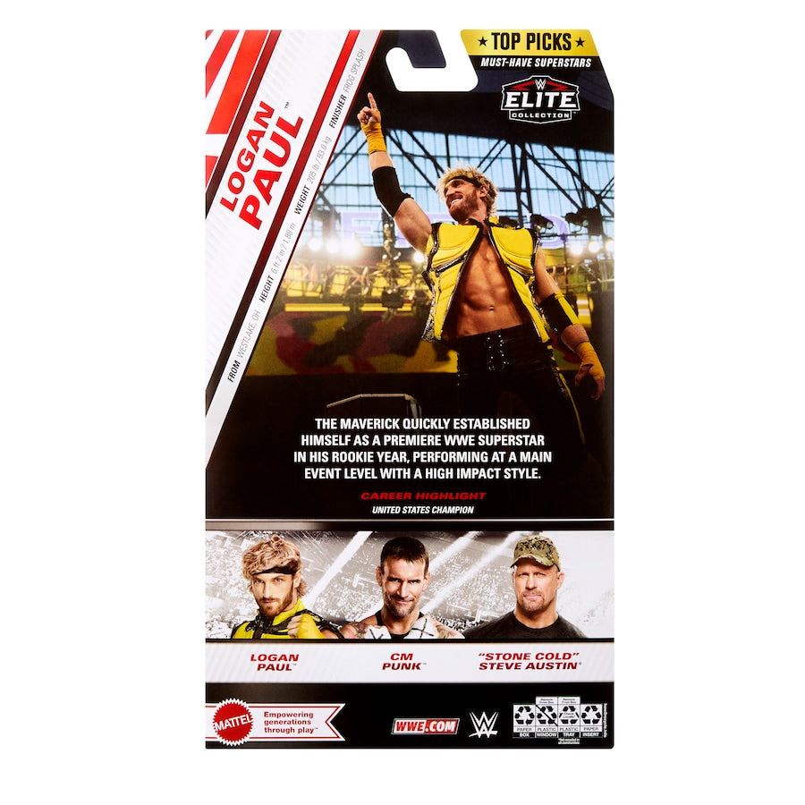 Buy Mattel WWE Ultimate Edition Action Figure & Accessories Set, Logan Paul 6-inch Collectible with Swappable Heads & Hands, 30 Articulation Points Online at Low Prices in India Buy Mattel WWE Ultimate Edition Action Figure & Accessories Set, Logan Paul 6-inch Collectible with Swappable Heads & Hands, 30 Articulation Points Online at Low Prices in India