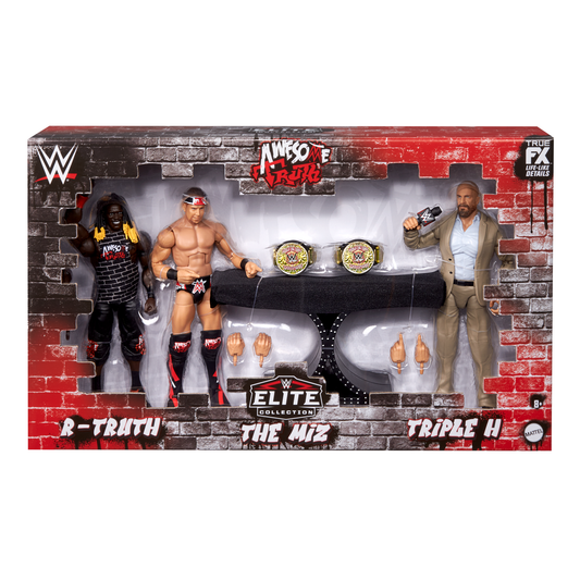 2025 WWE Mattel Elite Collection Walmart Exclusive "Awesome Truth" 3-Pack: R-Truth, The Mix & Triple H