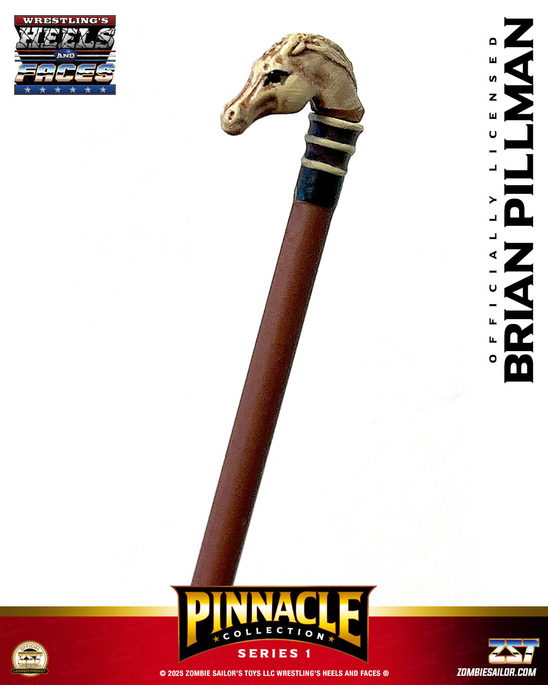 2025 Zombie Sailor's Toys Wrestling's Heels & Faces Pinnacle Collection Series 1 #04 Brian Pillman