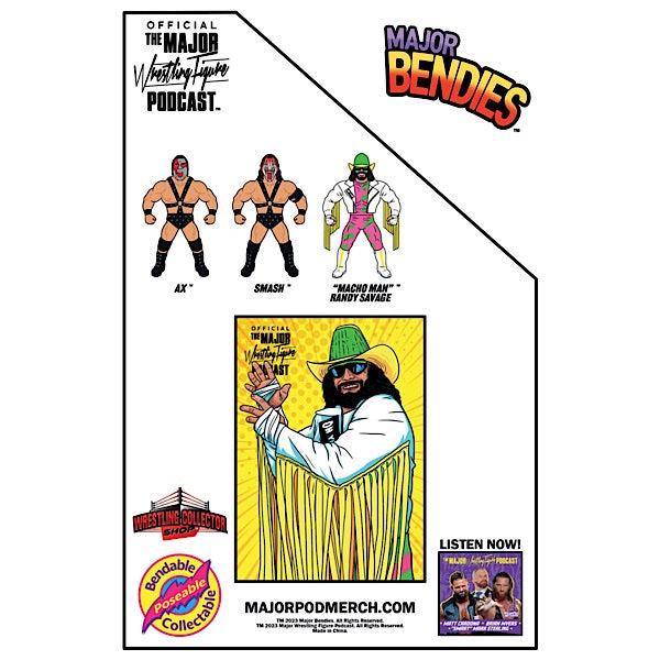 2024 Major Wrestling Figure Podcast Major Bendies "Macho Man" Randy Savage [Exclusive]