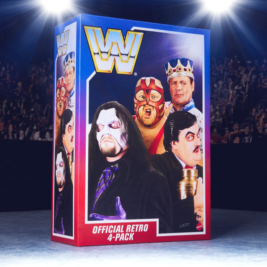 2023 WWE Mattel Creations Exclusive Retro Series 14 Official Retro 4-Pack