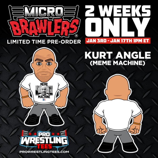 2024 Pro Wrestling Tees Limited Edition Micro Brawler Kurt Angle [Meme Machine]