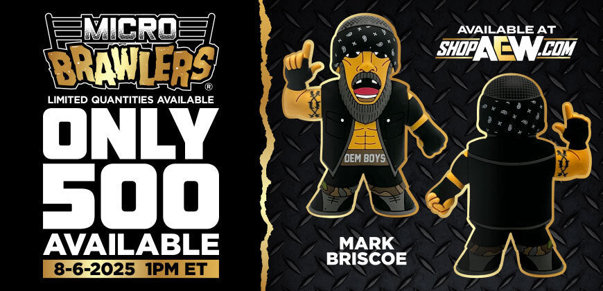 2025 AEW Pro Wrestling Tees Micro Brawlers Limited Edition Mark Briscoe