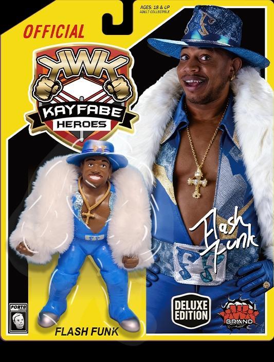 2026 KWK Kayfabe Heroes Deluxe Edition Flash Funk [With Blue Gear]