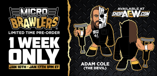 2024 AEW Pro Wrestling Tees Micro Brawlers Limited Edition Adam Cole [The Devil]