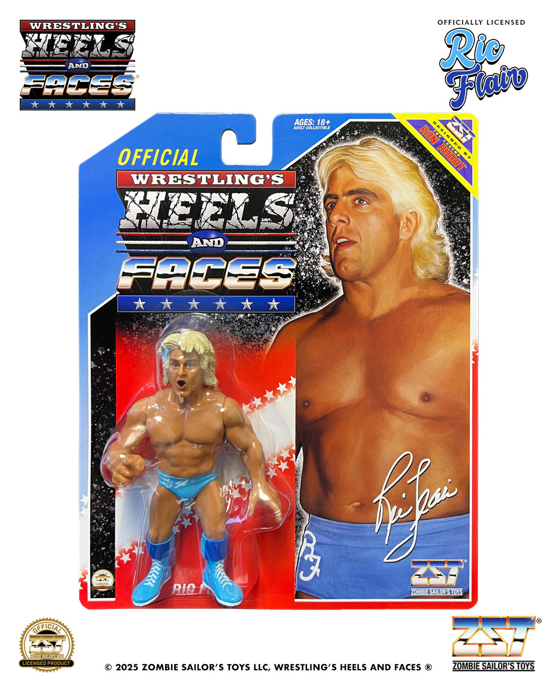 2025 Zombie Sailor's Toys Wrestling's Heels & Faces Ric Flair [With Blue Trunks]