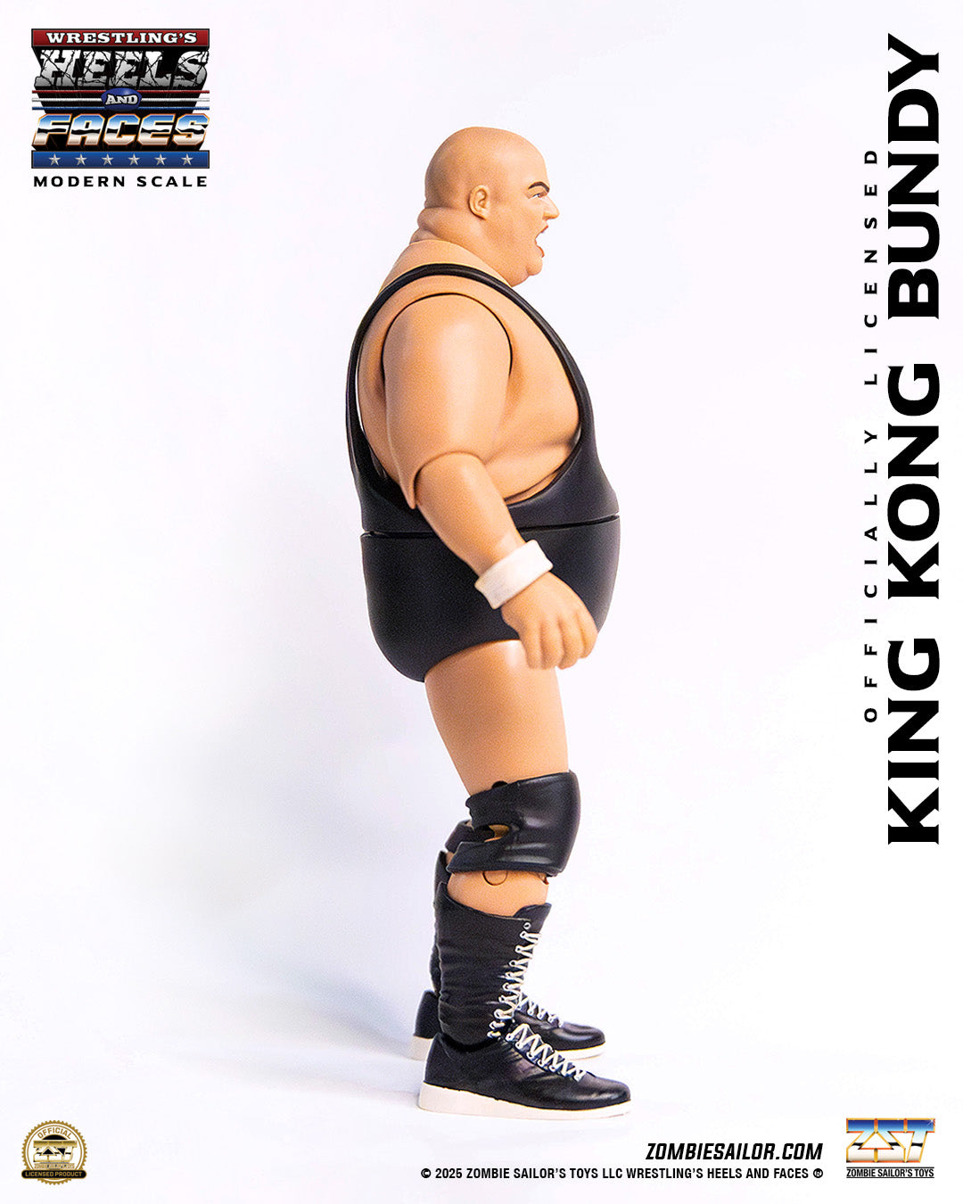 2025 Zombie Sailor's Toys Wrestling's Heels & Faces Pinnacle Collection Series 1 #02 King Kong Bundy