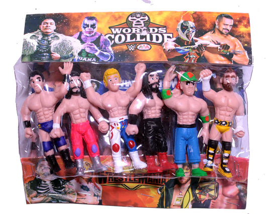 4" Mexican Bootleg/Knockoff WWE Figures: Randy Orton, Seth Rollins, Cody Rhodes, Roman Reigns, John Cena & CM Punk