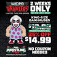 2026 Pro Wrestling Tees Micro Brawlers Limited Edition King-Size Danhausen