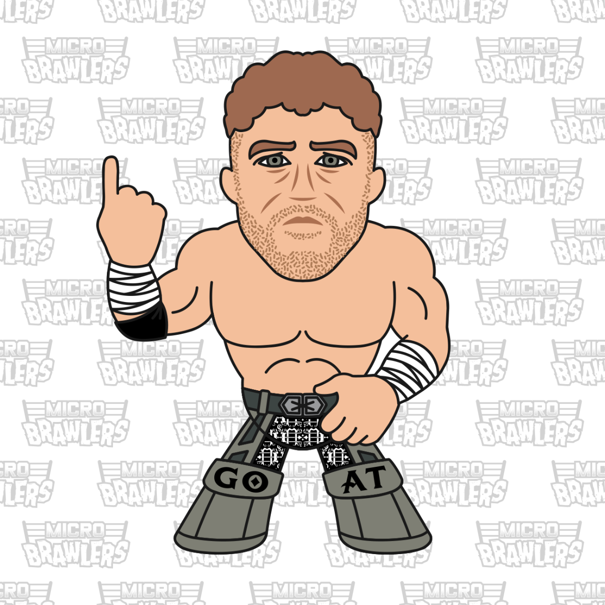 2023 Pro Wrestling Tees Limited Edition Micro Brawler Will Ospreay