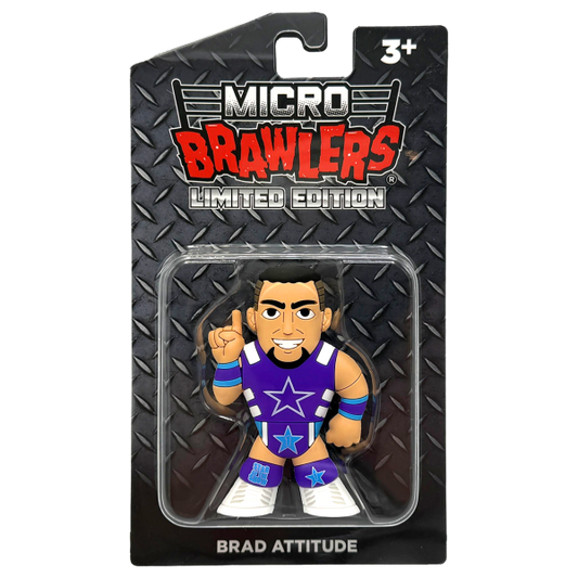 2025 Pro Wrestling Tees Micro Brawlers Limited Edition Brad Attitude