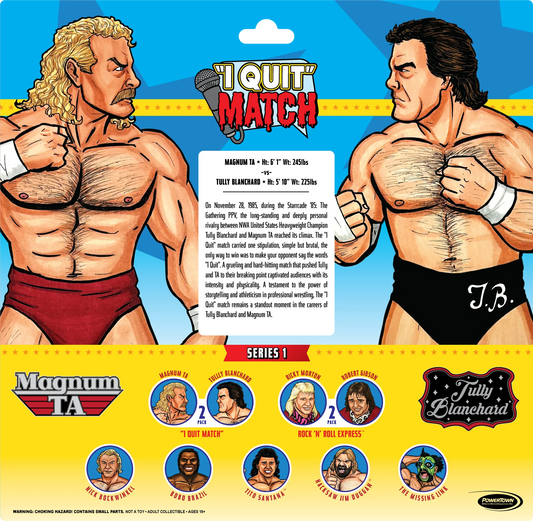 2024 PowerTown Remco All-Star Wrestlers Series 1 I Quit Match: Tully Blanchard vs. Magnum T.A.