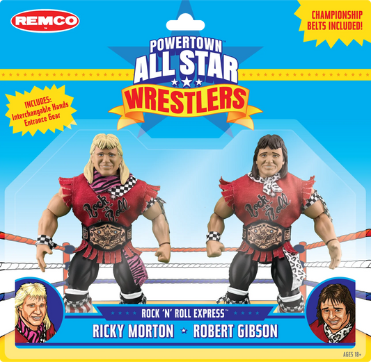2024 PowerTown Remco All-Star Wrestlers Series 1 Rock & Roll Express: Ricky Morton & Robert Gibson
