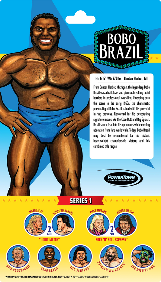 2024 PowerTown Remco All-Star Wrestlers Series 1 Bobo Brazil