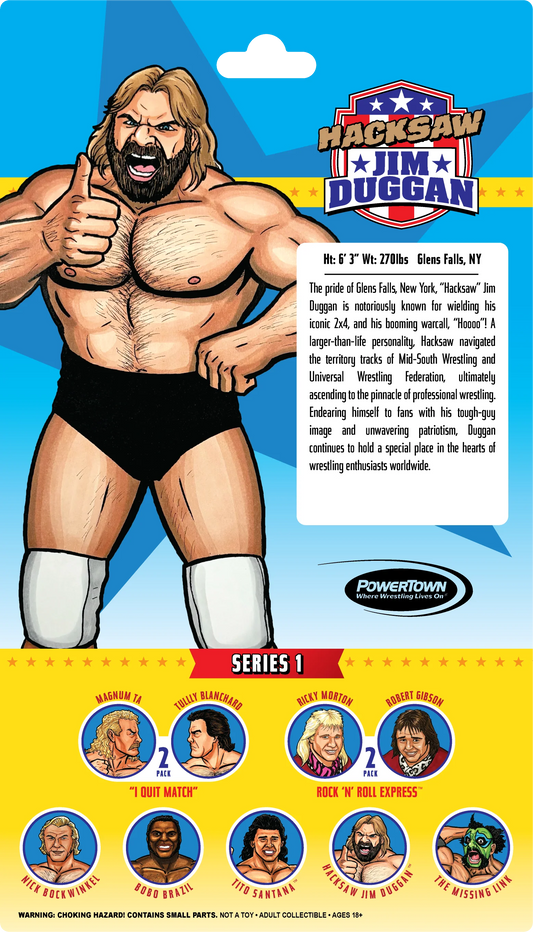 2024 PowerTown Remco All-Star Wrestlers Series 1 Hacksaw Jim Duggan