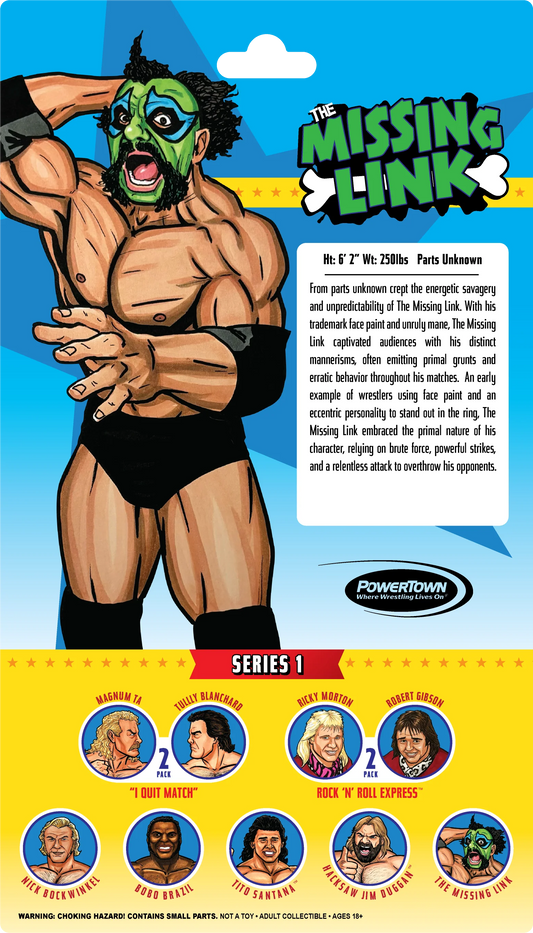 2024 PowerTown Remco All-Star Wrestlers Series 1 The Missing Link