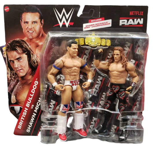 2024 WWE Mattel Main Event Raw on Netflix 2-Pack: British Bulldog vs. Shawn Michaels