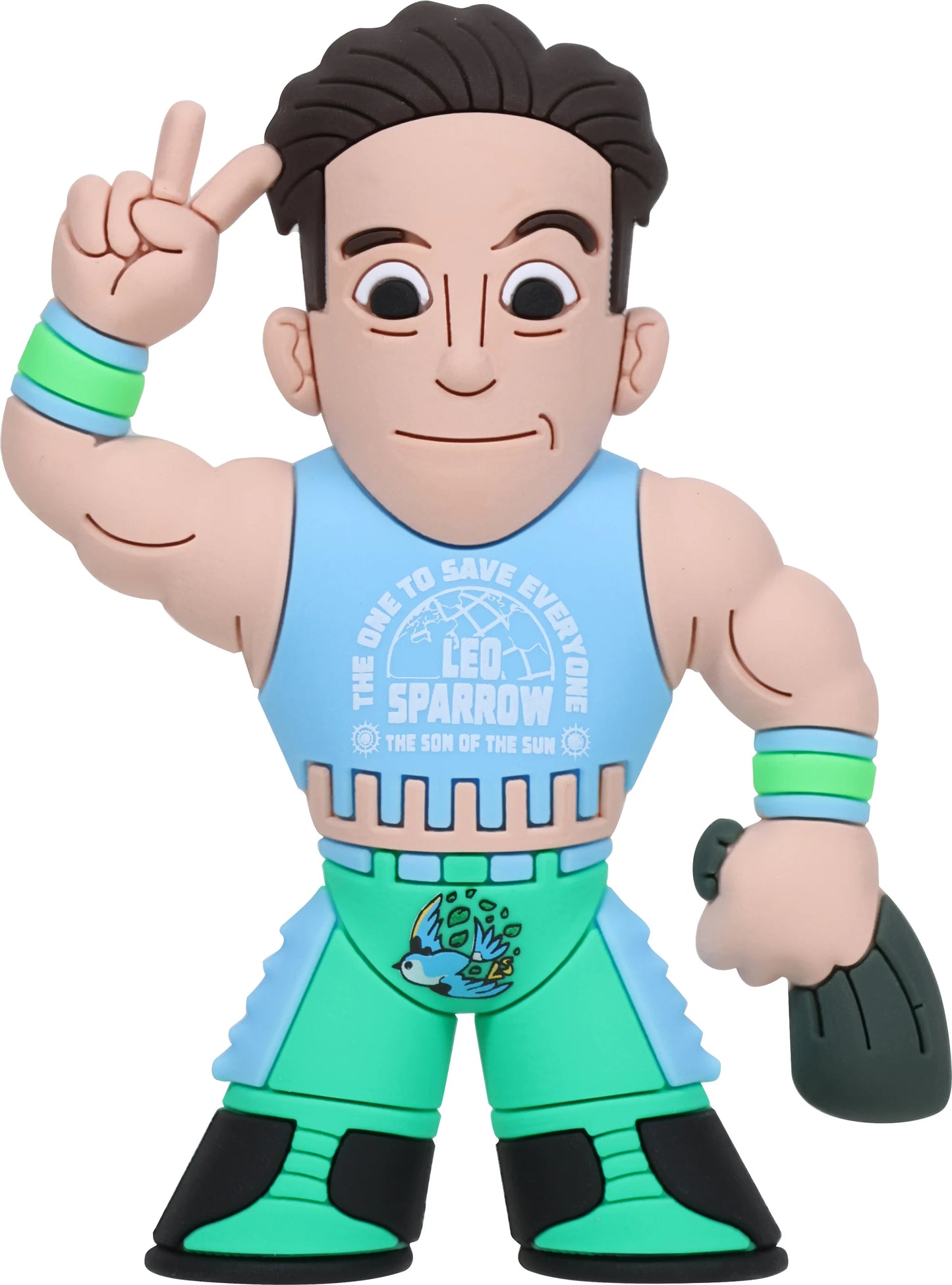 2025 Pro Wrestling Tees Micro Brawlers Limited Edition Leo Sparrow [With One to Save Everyone Shirt]