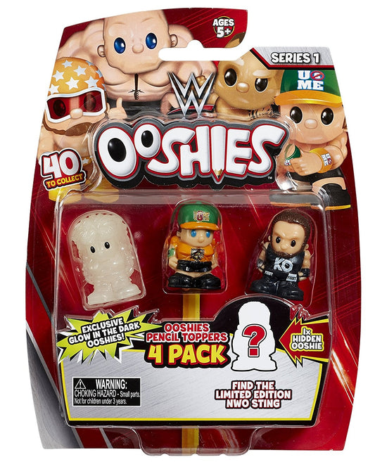 2017 WWE Headstart Ooshies Series 1 Pencil Topper 4-Pack