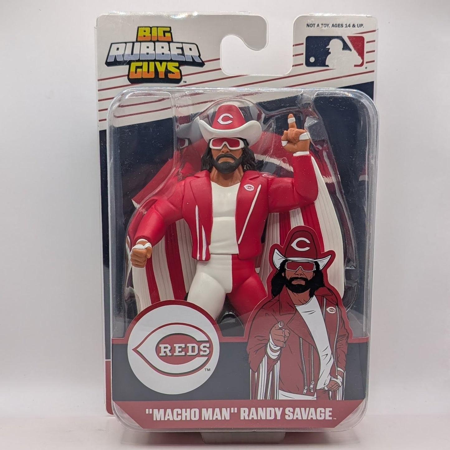 2026 MAJOR MLB x Big Rubber Guys "Macho Man" Randy Savage [Cincinnati Reds]