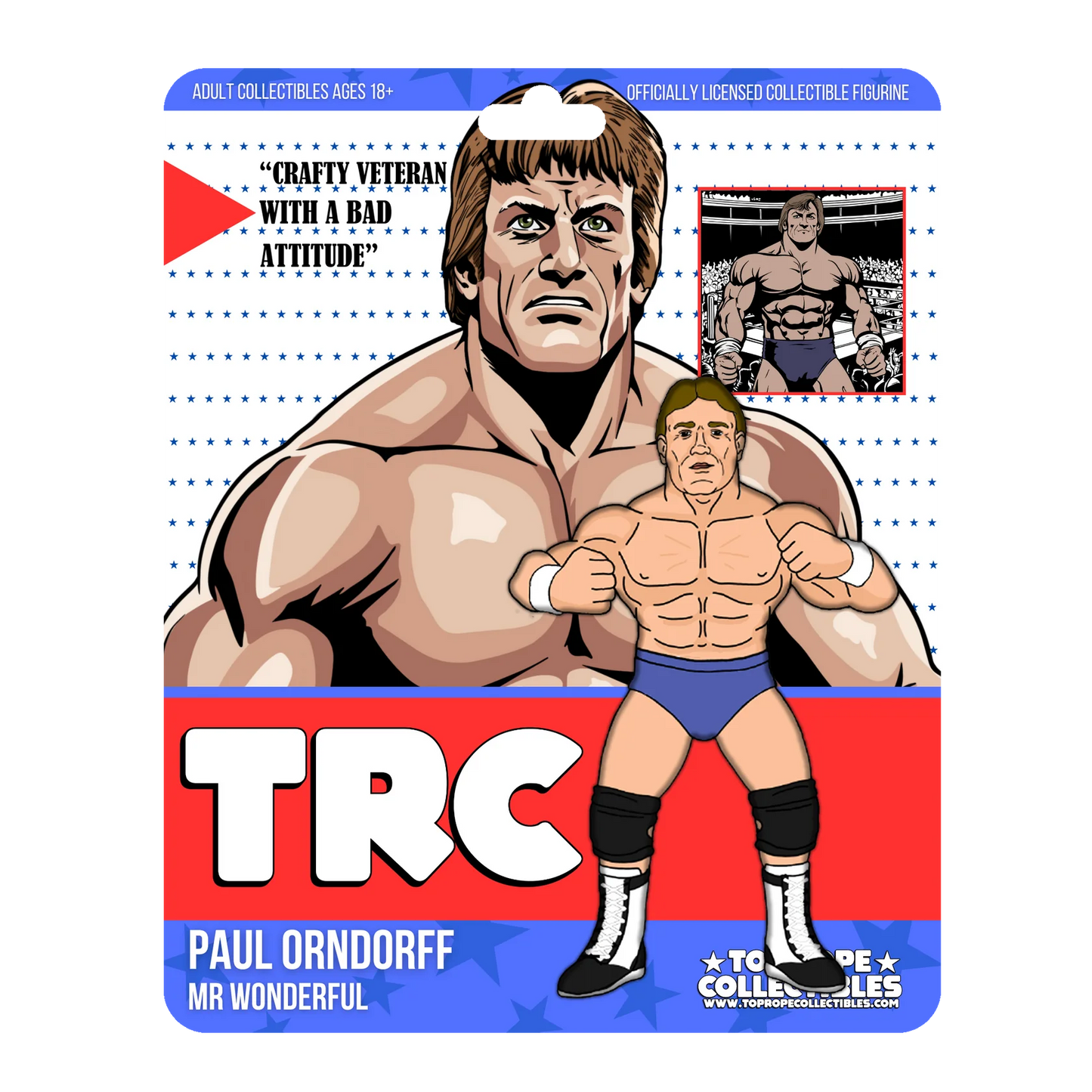 Top Rope Collectibles "Mr. Wonderful" Paul Orndorff [With Blue Trunks]