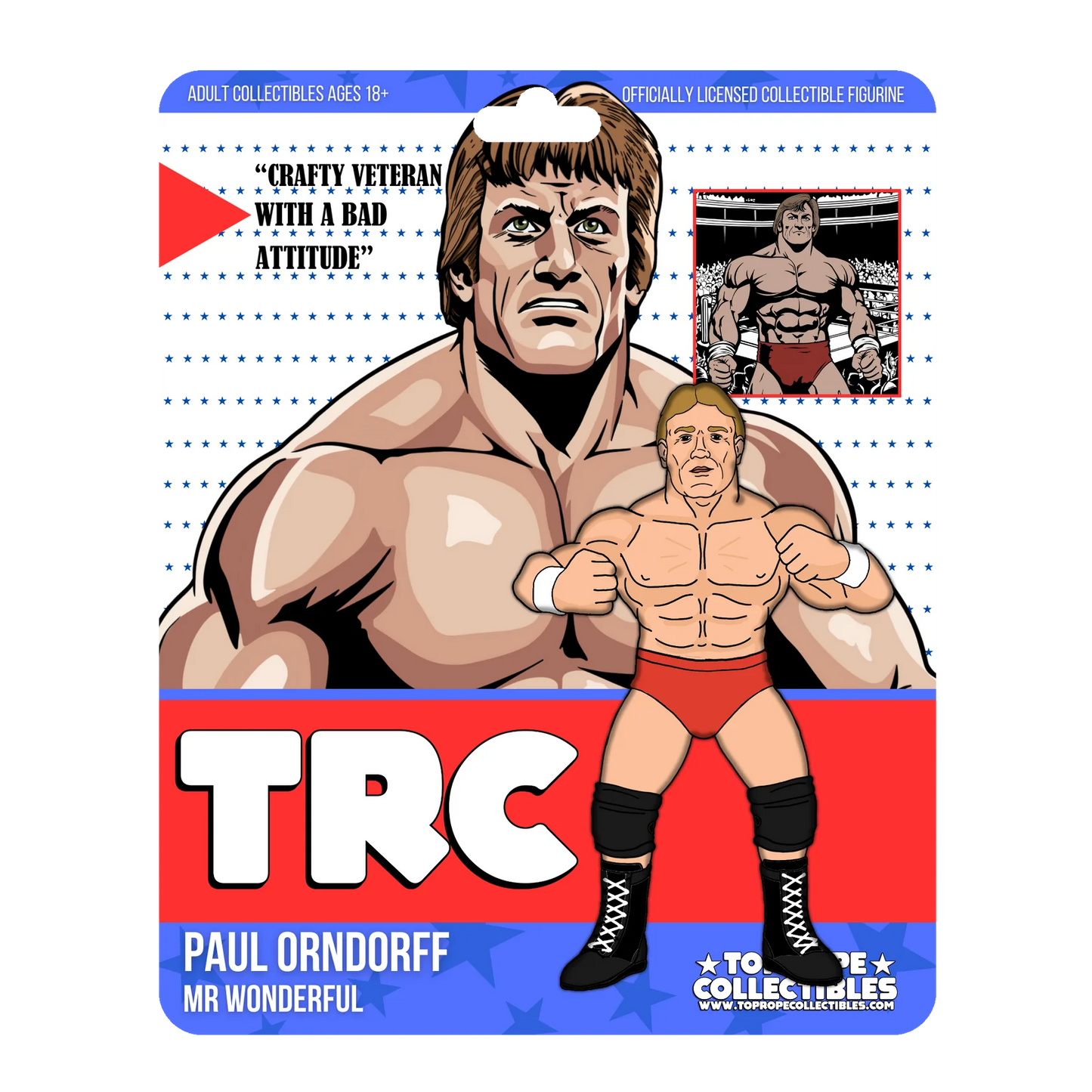 Top Rope Collectibles "Mr. Wonderful" Paul Orndorff [With Red Trunks]