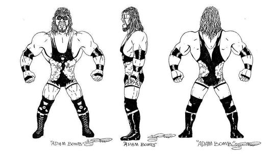 Unreleased WWF Just Toys Bend-Ems Series 2 Adam Bomb