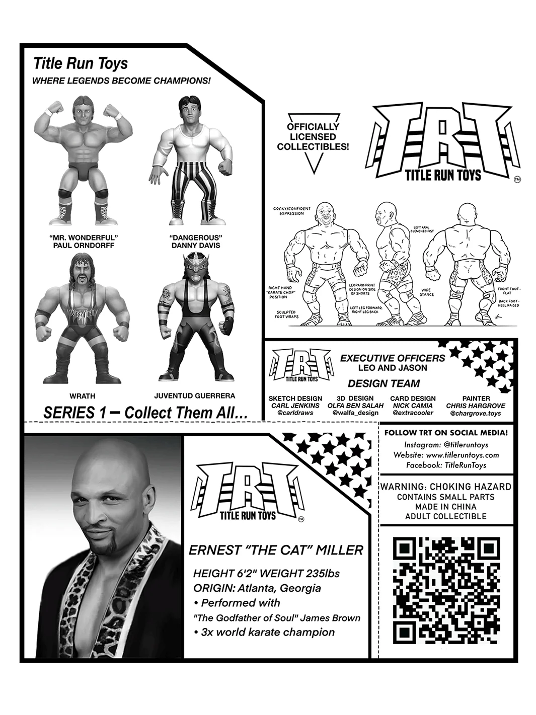 2025 Title Run Toys Series 1 Ernest "The Cat" Miller