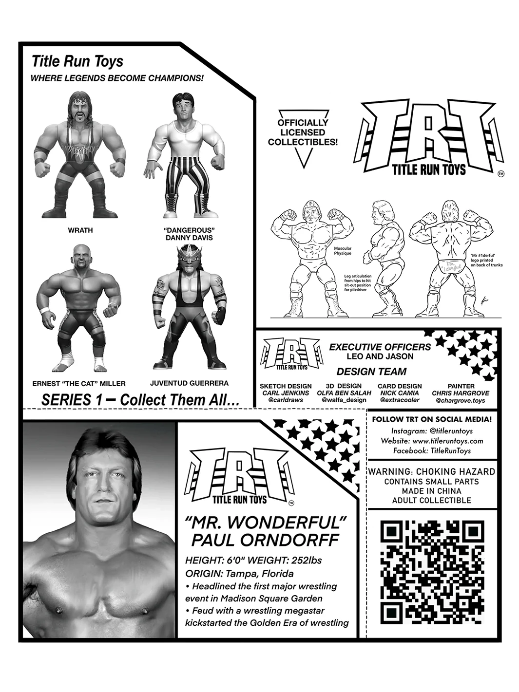2025 Title Run Toys Series 1 "Mr. Wonderful" Paul Orndorff