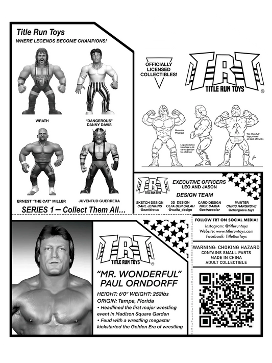 2025 Title Run Toys Series 1 "Mr. Wonderful" Paul Orndorff