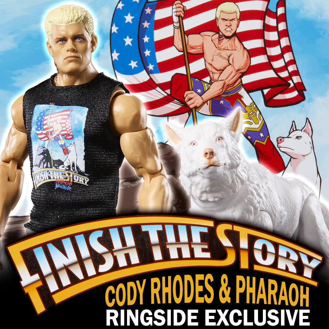2025 WWE Mattel Elite Collection Ringside Exclusive "Finish the Story" 2-Pack: "The American Nightmare" Cody Rhodes & Pharaoh
