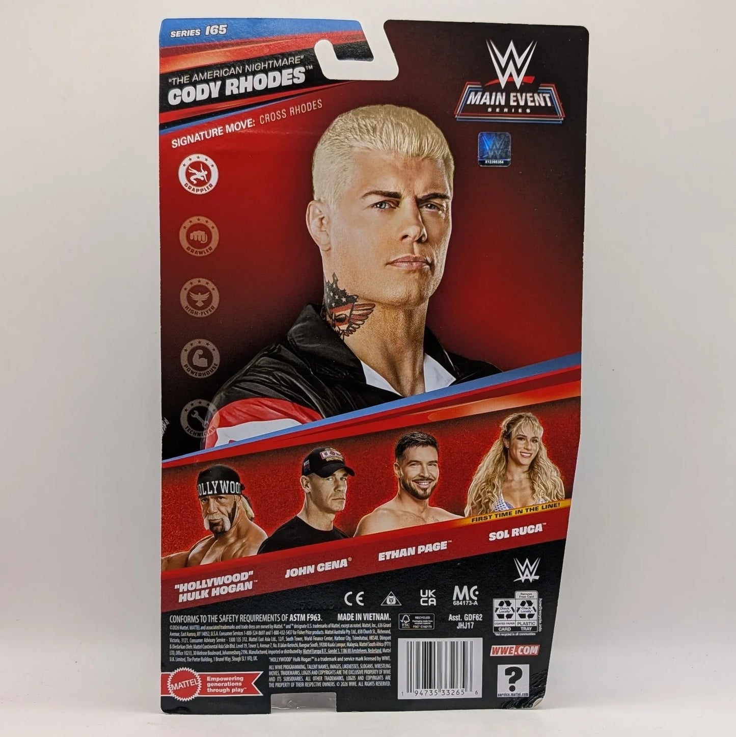 2026 WWE Mattel Main Event Series 165 "The American Nightmare" Cody Rhodes
