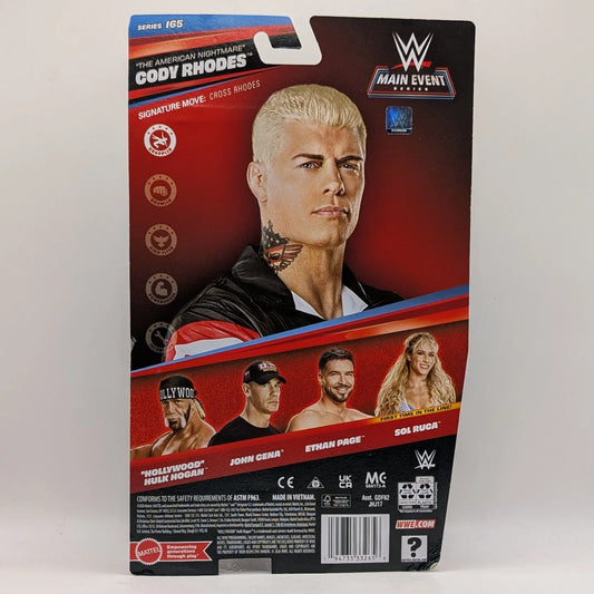 2026 WWE Mattel Main Event Series 165 "The American Nightmare" Cody Rhodes