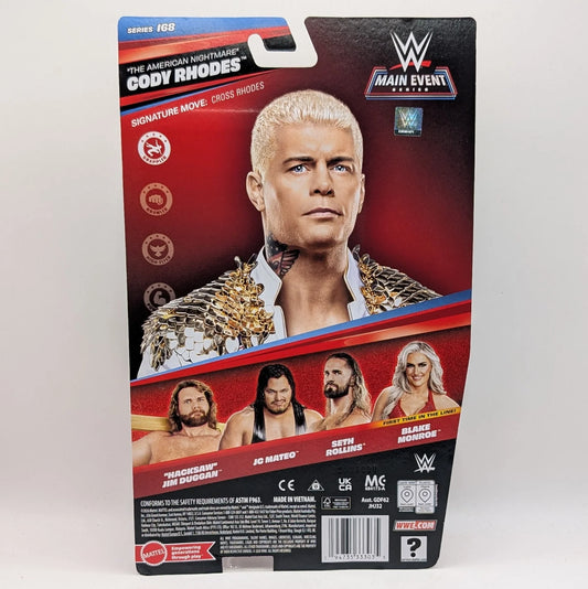 2026 WWE Mattel Main Event Series 168 "The American Nightmare" Cody Rhodes