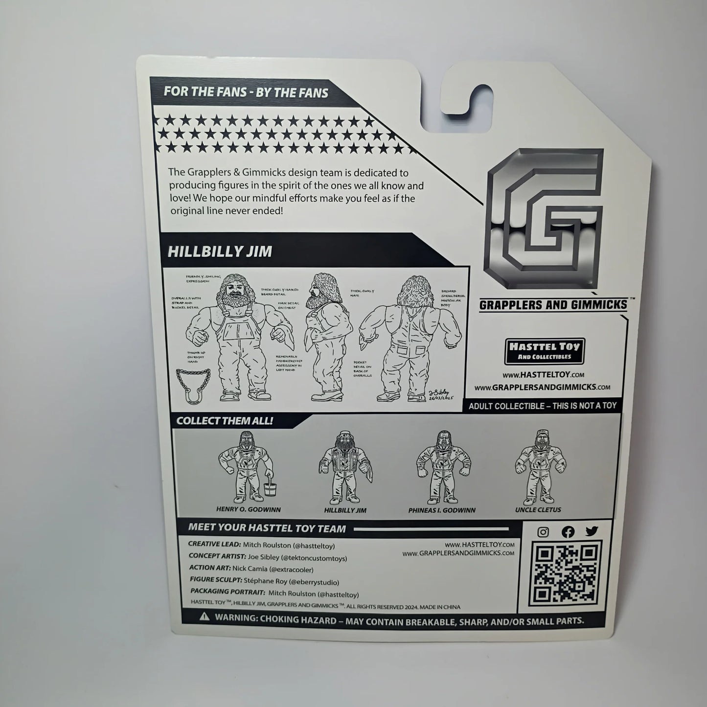 2025 Hasttel Toy Grapplers & Gimmicks Hillbilly Jim