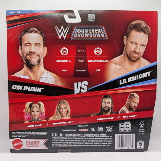 2026 WWE Mattel Main Event Showdown Series 29 CM Punk vs. LA Knight